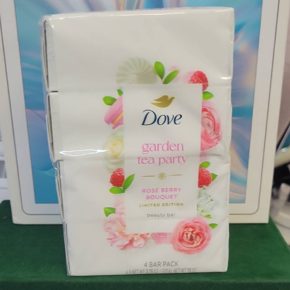 Garden Tea Party Beauty Bar - Rose Berry Bouquet New 4 Bar Set in Wrap